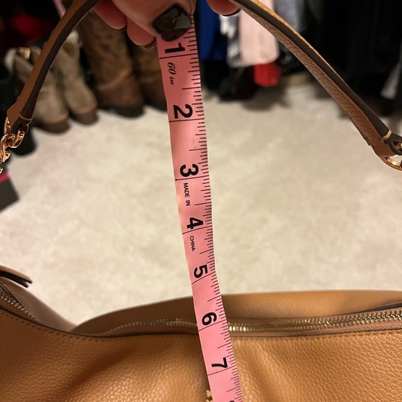 Tory Burch Pebbled Leather Hobo Tote - Picture 6 of 9